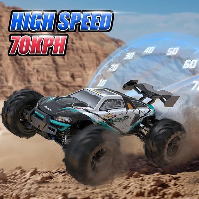 ScharkSpark Brushless RC Car for Adults, Max 70 KPH Fast , 4WD,1:16  RC Monster Truck,16102pro