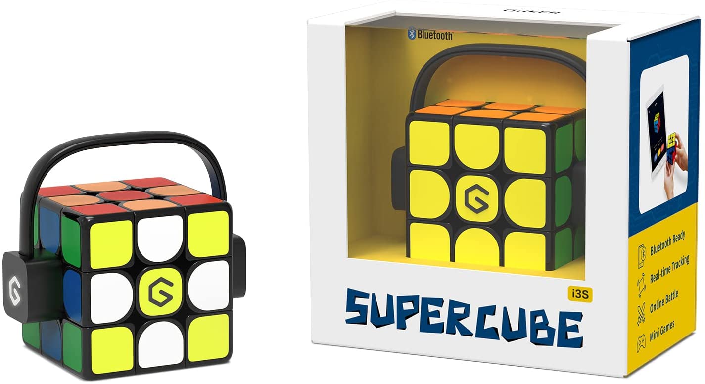 GiiKER Electronic Bluetooth Speed Cube i3s, Real-time Connected STEM Smart Cube 3x3 for All Ages, Companion App Support Online Battle with Cubers Across The Globe, with Exclusive Charger